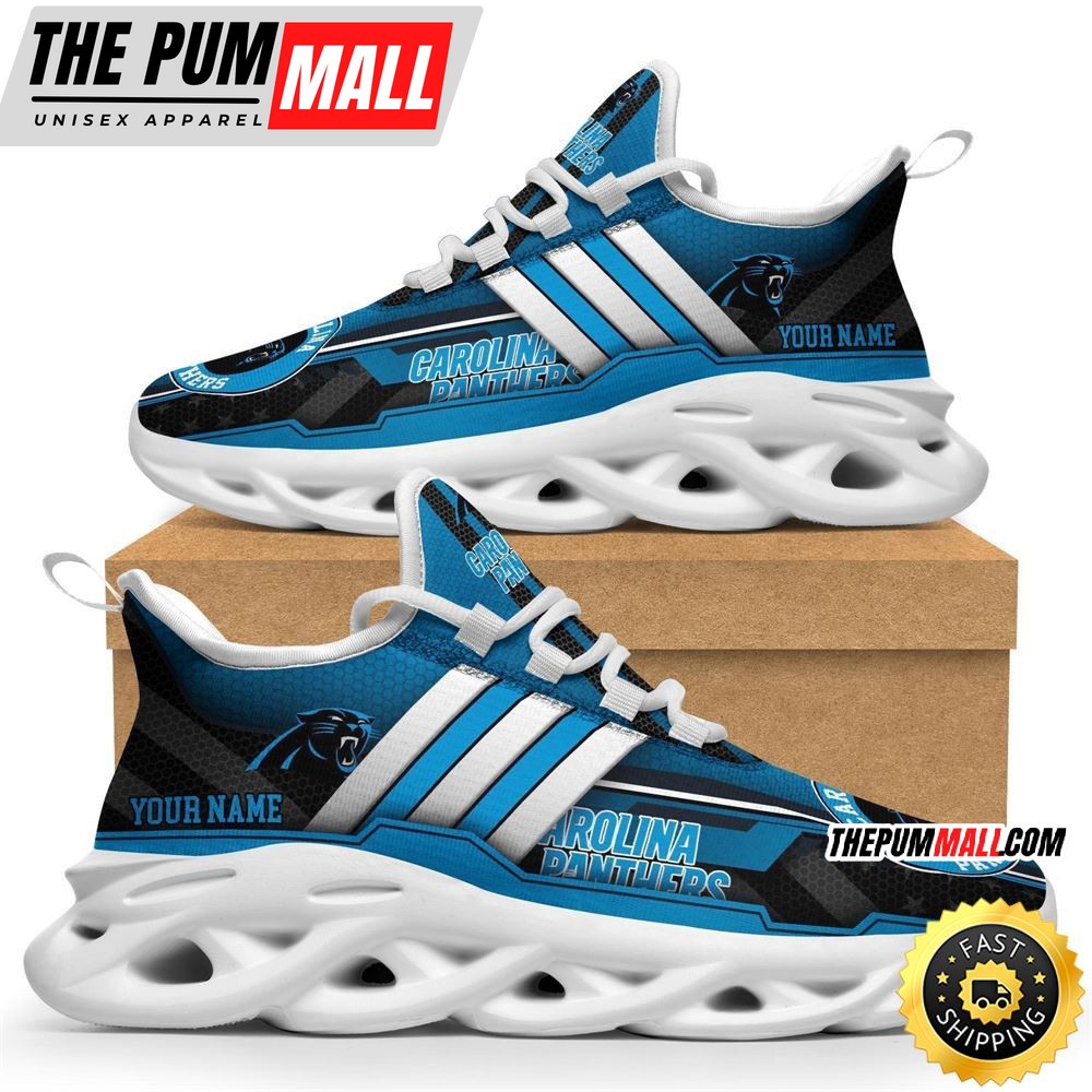 Personalized NFL Carolina Panthers Sneaker Max Soul Shoes The Perfect sports Gift For Fans