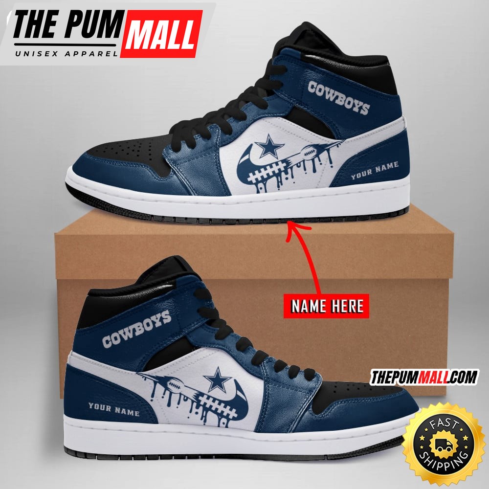 Personalized NFL Dallas Cowboys Air Jd 1 Shoes Stylish Air Jd Kicks