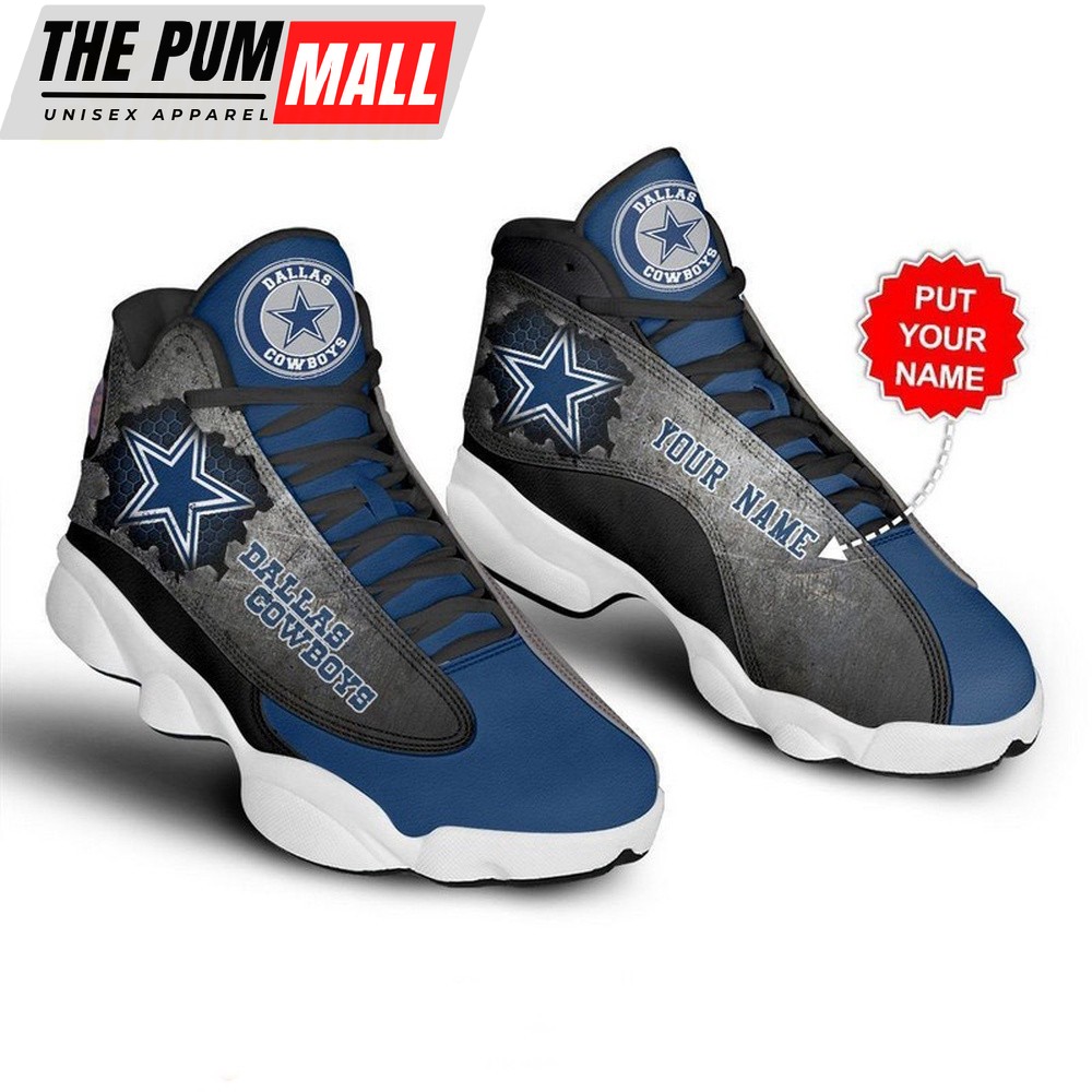 Personalized NFL Dallas Cowboys Air Jd 13 Sneaker Shoes Sport