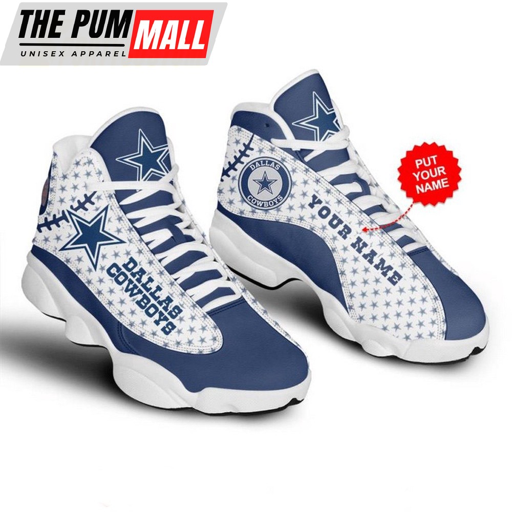 Personalized NFL Dallas Cowboys Logo Design Air Jd 13 Shoes