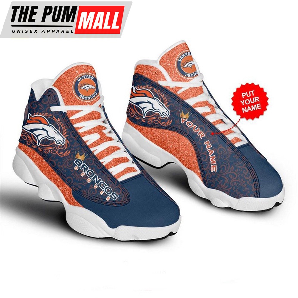Personalized NFL Denver Broncos Custom Air Jd 13 Shoes Sneaker