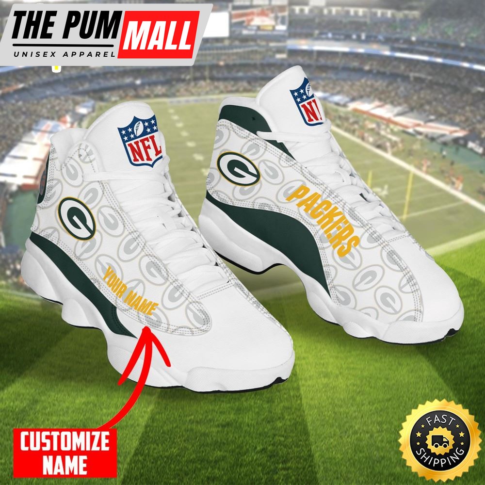 Personalized Nfl Green Bay Packers Air Jd 13 Shoes