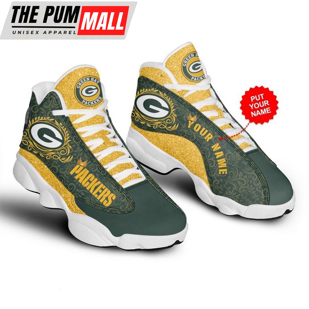 Personalized NFL Green Bay Packers Football Team Air Jd 13 Shoes