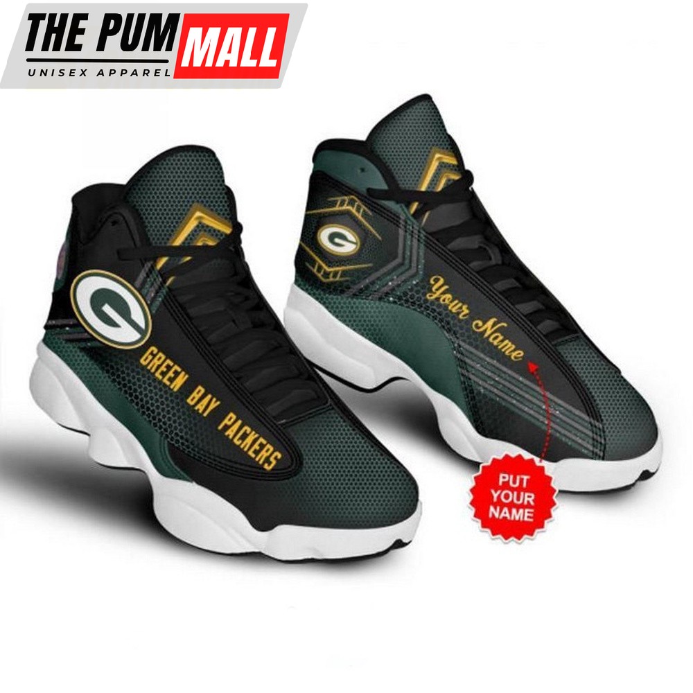 Personalized NFL Green Bay Packerss Custom Air Jd 13 Shoes Sneaker