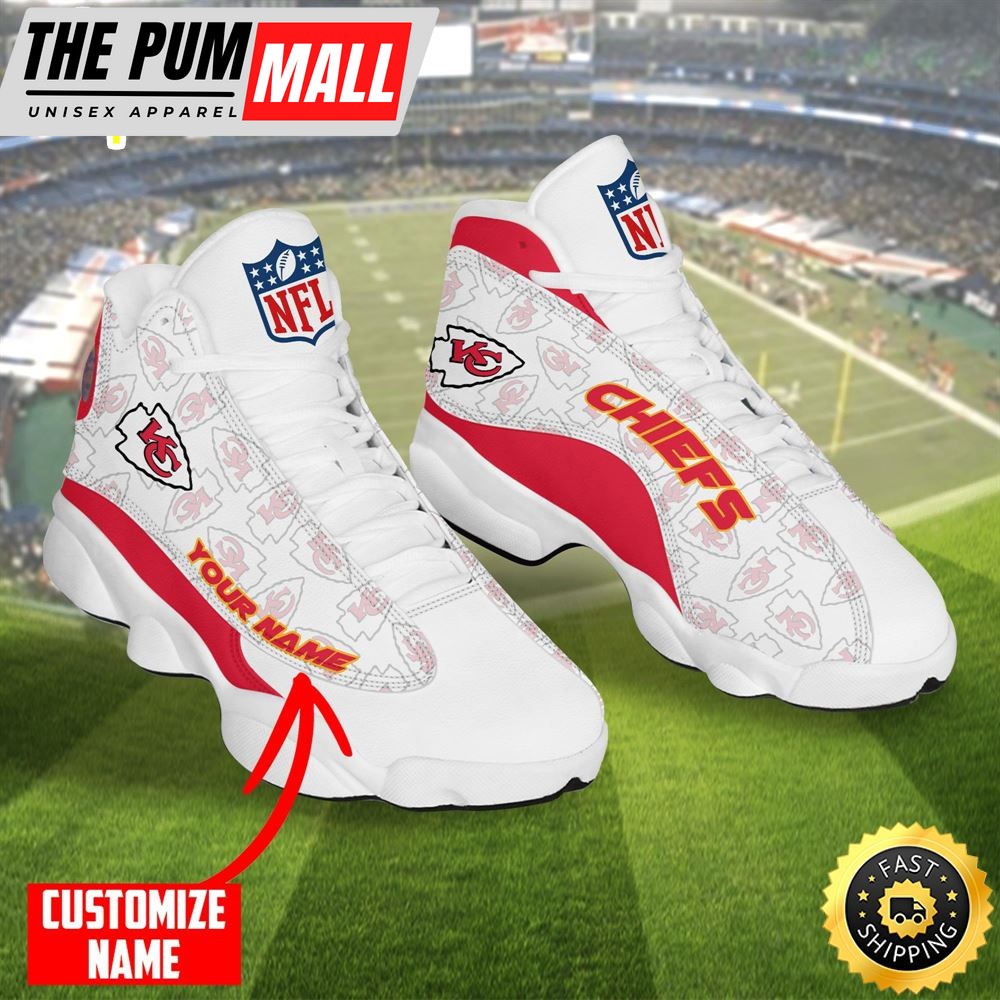 Personalized Nfl Kansas City Chiefs Air Jd 13 Shoes