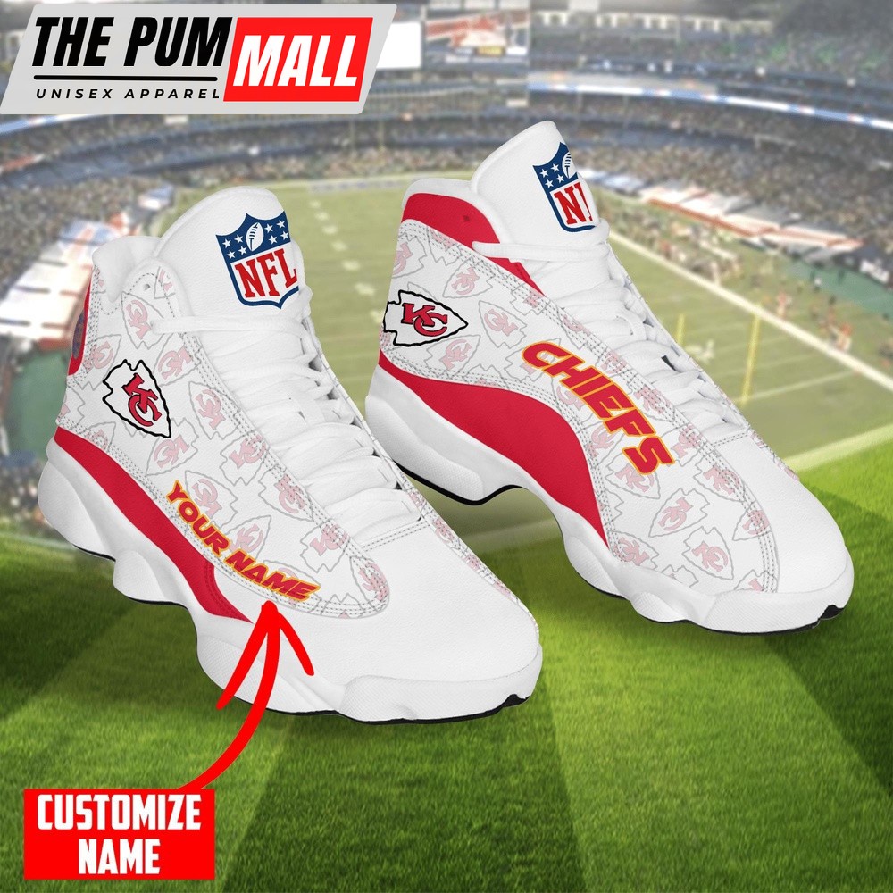 Personalized NFL Kansas City Chiefs Air Jd 13 Shoes