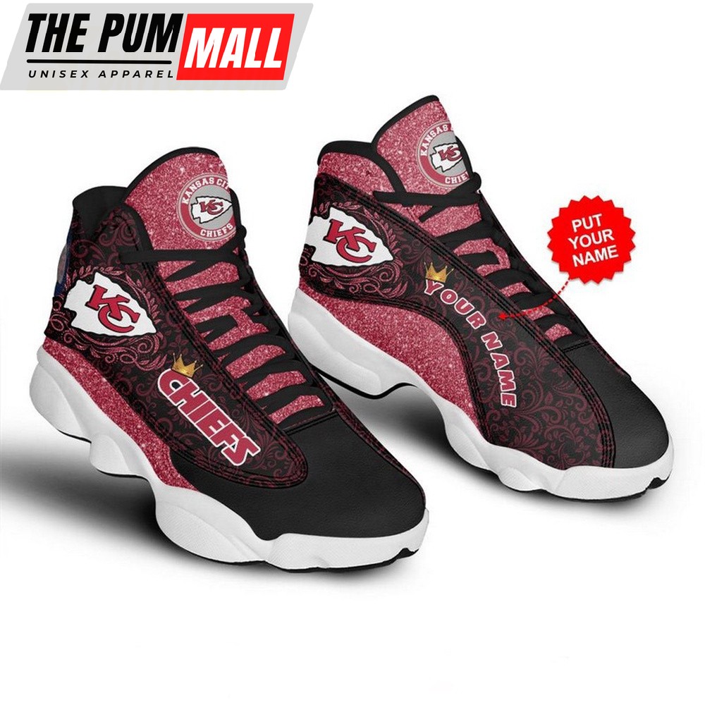 Personalized NFL Kansas City Chiefs Football Logo Team Air Jd 13 Shoes