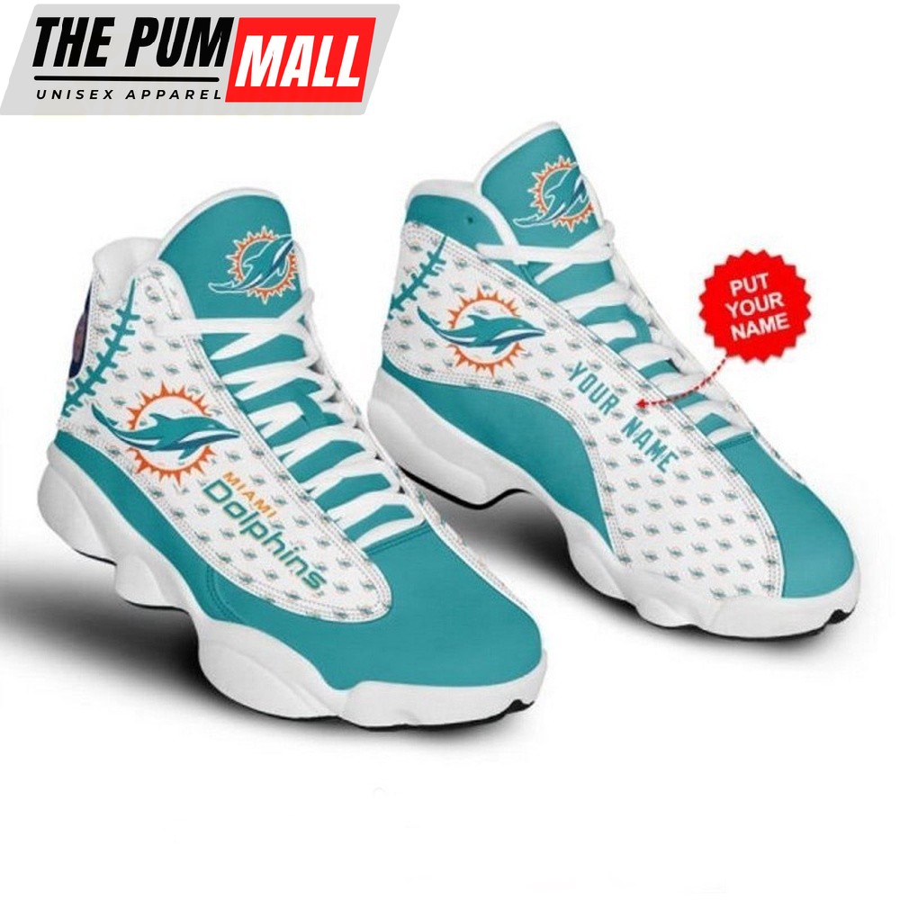 Personalized NFL Miami Dolphins Custom Air Jd 13 Shoes Sneaker