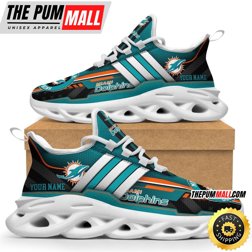 Personalized NFL Miami Dolphins Sneaker Max Soul Shoes The Perfect sports Gift For Fans