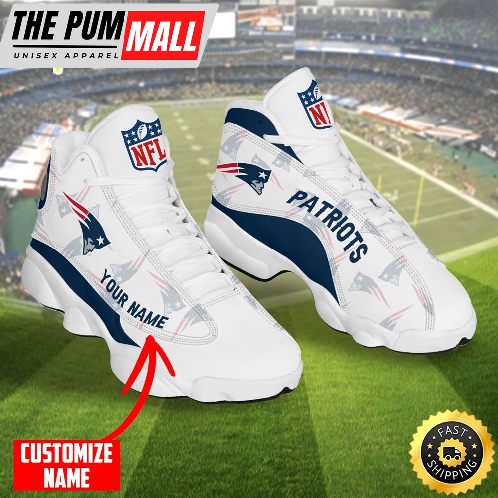 Personalized Nfl New England Patriots Air Jd 13 Shoes