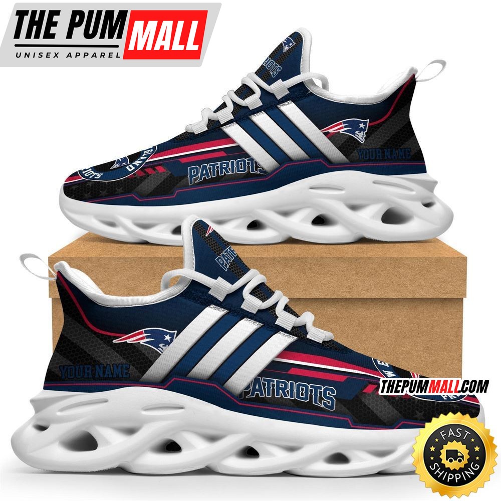 Personalized NFL New England Patriots Sneaker Max Soul Shoes The Perfect sports Gift For Fans