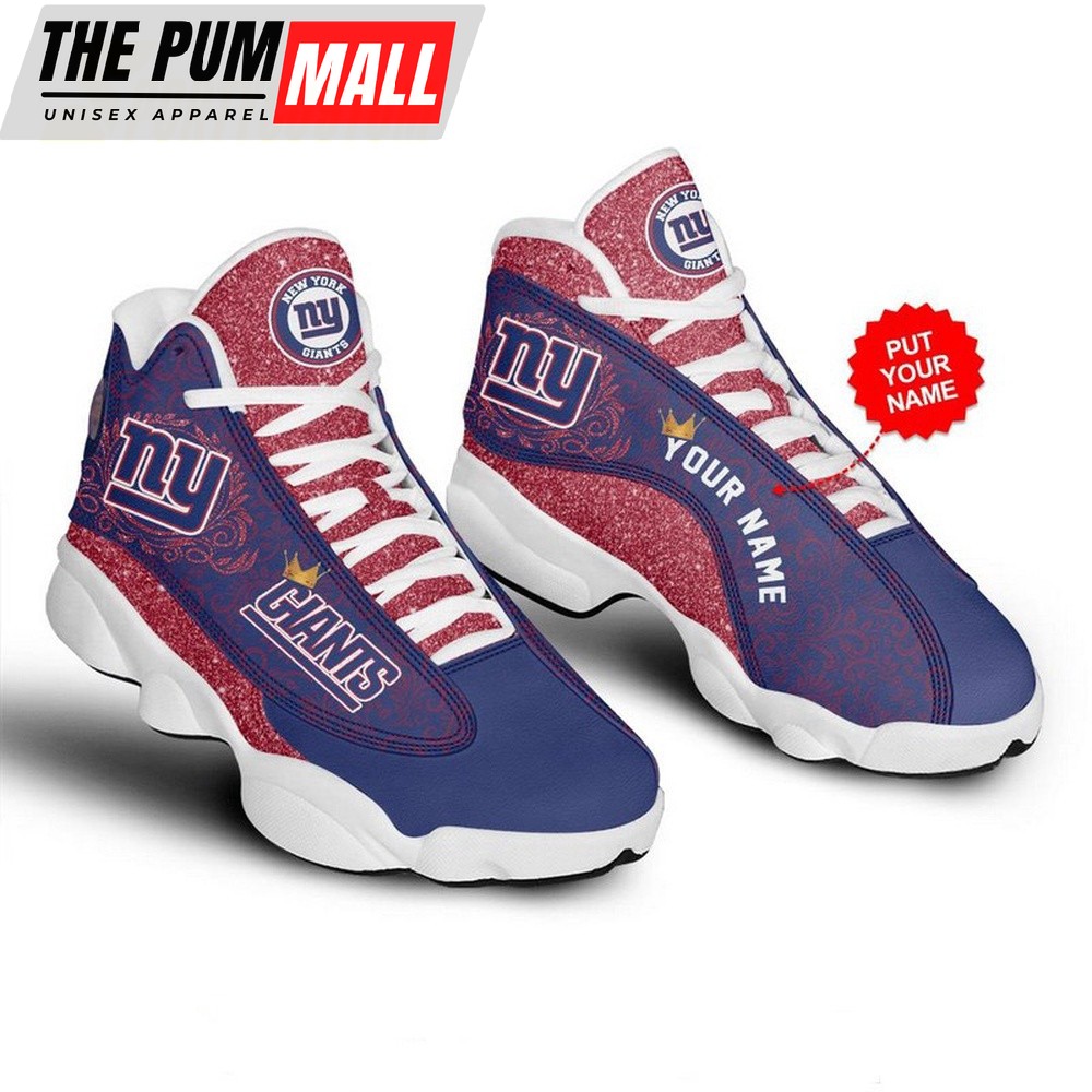Personalized NFL New York Giants Football Team Air Jd 13 Shoes