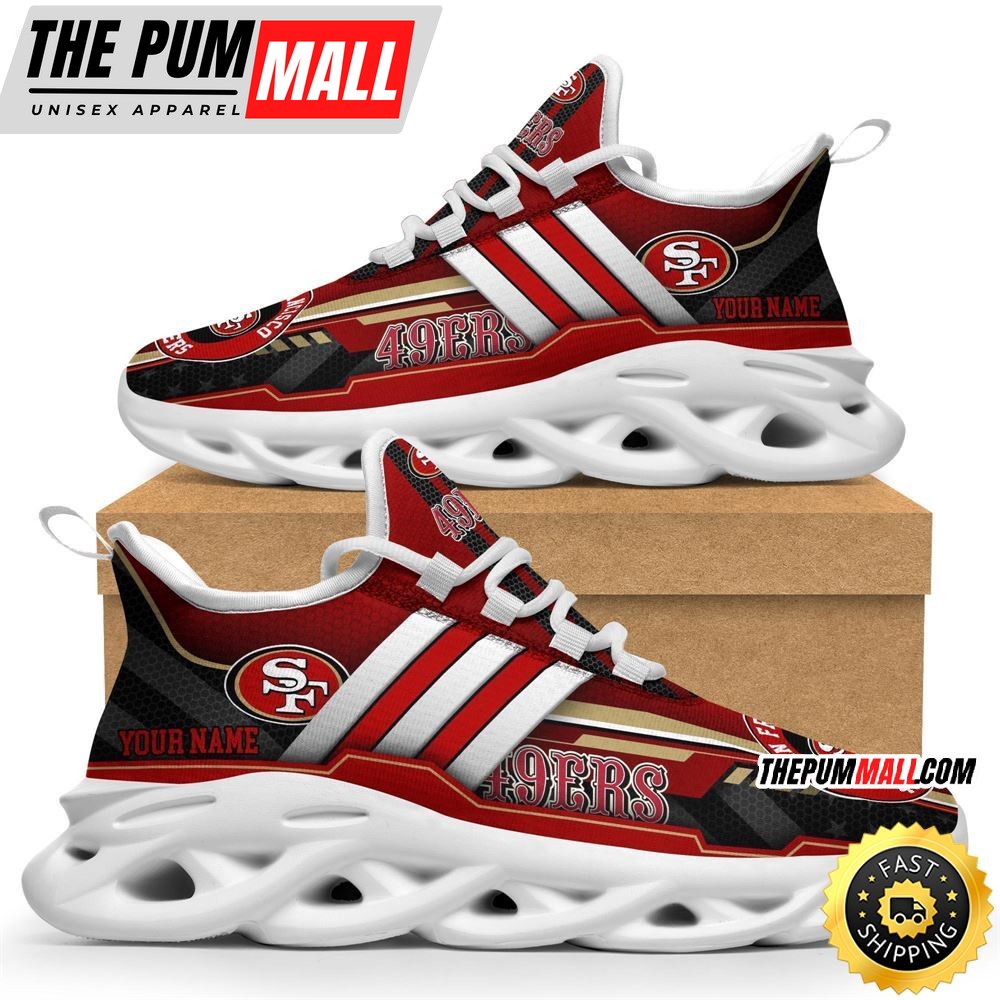 Personalized NFL San Francisco 49ers Sneaker Max Soul Shoes The Perfect sports Gift For Fans