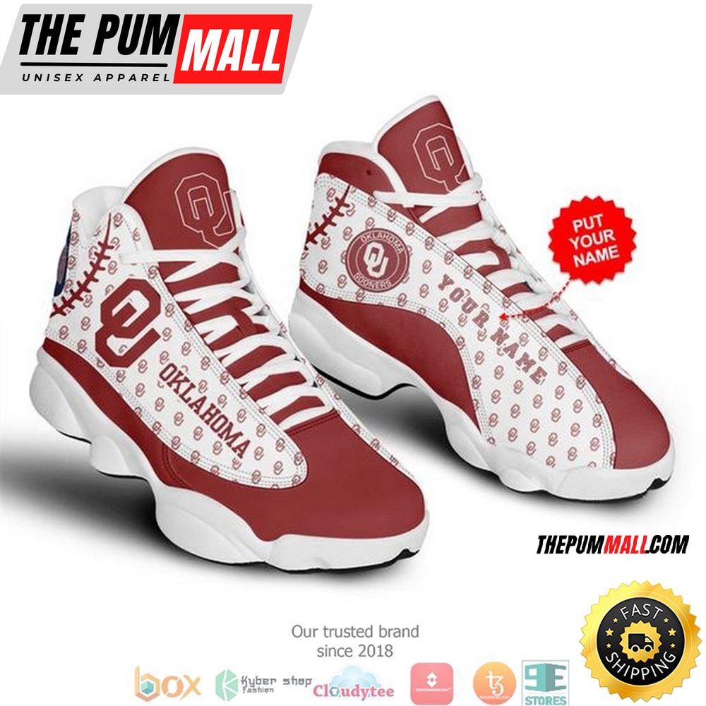 Personalized Oklahoma Sooners Nfl 2 Football Air Jd 13 Sneaker Shoes
