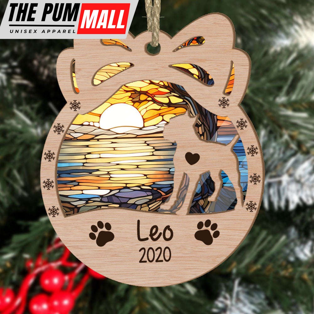 Personalized Orna Bow Cane Corso Suncatcher Ornament Personalized Christmas Gift for Dog Lover Limited Edition