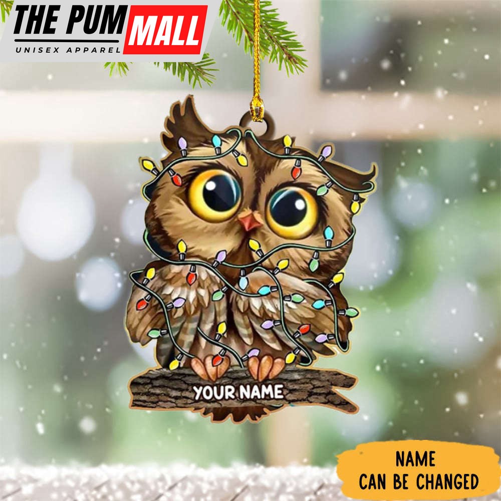 Personalized Owl Christmas Ornament Owl Ornaments For Christmas Tree 2023 Limited Edition