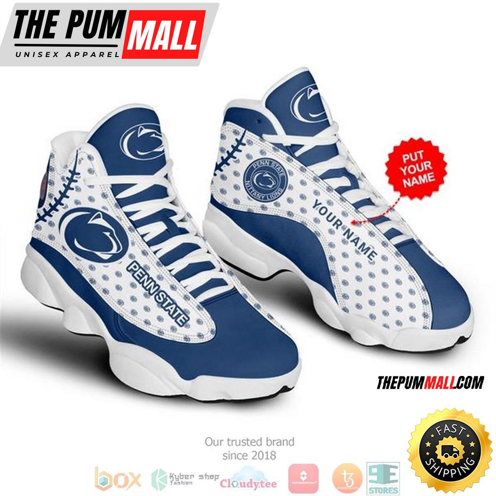 Personalized Penn State Nittany Lions Nfl 3 Football Air Jd 13 Sneaker Shoes