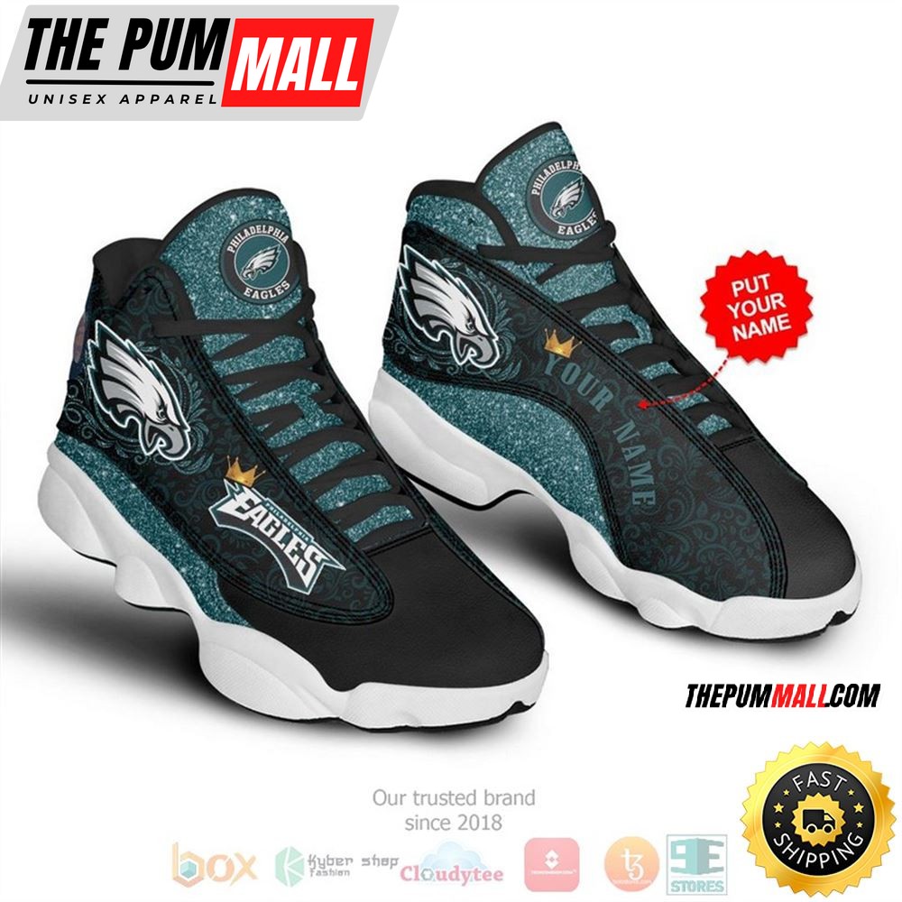 Personalized Philadelphia Eagles Nfl Football Custom Air Jd 13 Shoes