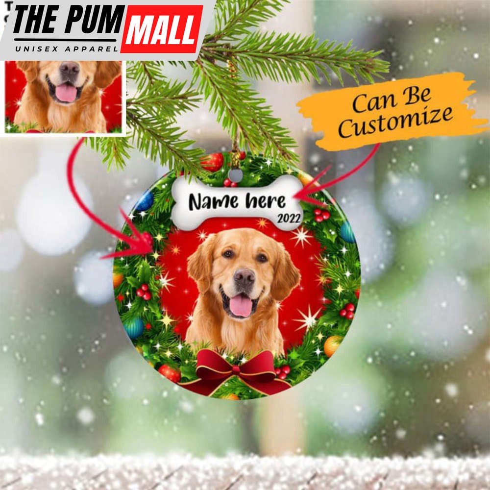 Personalized Photo Dog Memorial Christmas Ornament Dog Theme Memorial Ornaments With Picture Limited Edition