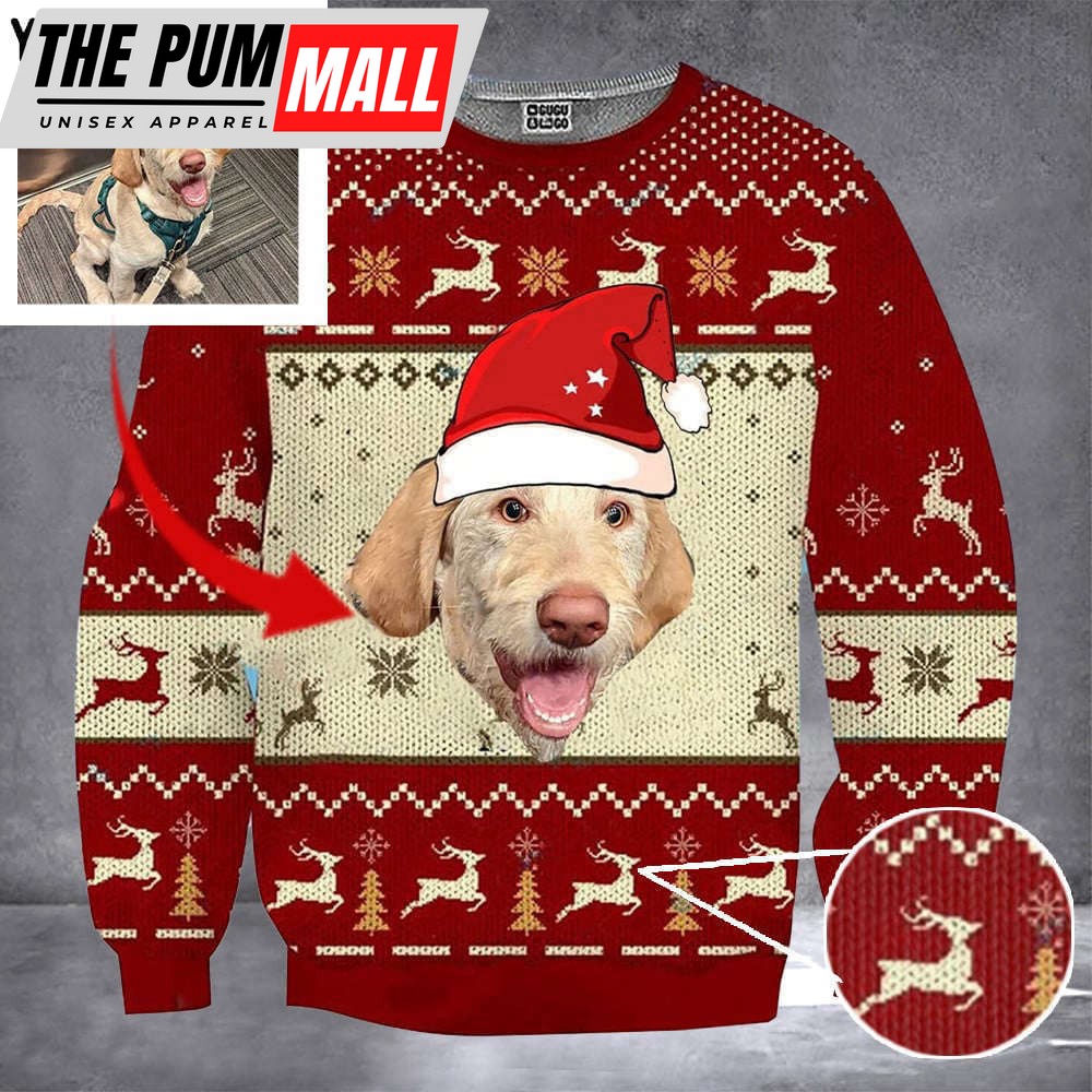 Personalized Photo Dog Ugly Christmas Sweater, Gift For Christmas 2023, Gift For Dog Lover