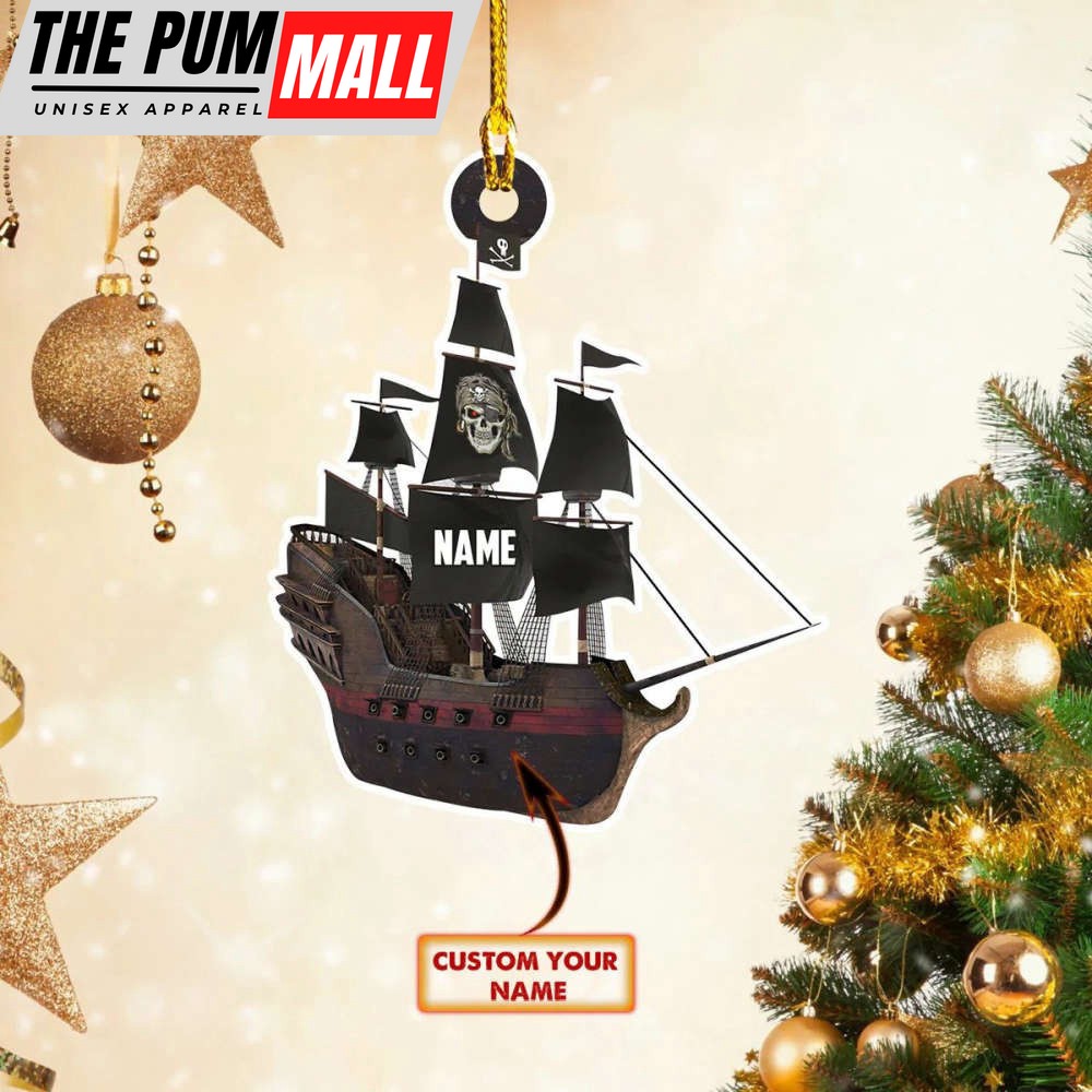 Personalized Pirate Ship Christmas Ornament Xmas Tree Decorations Ideas 2023 Limited Edition