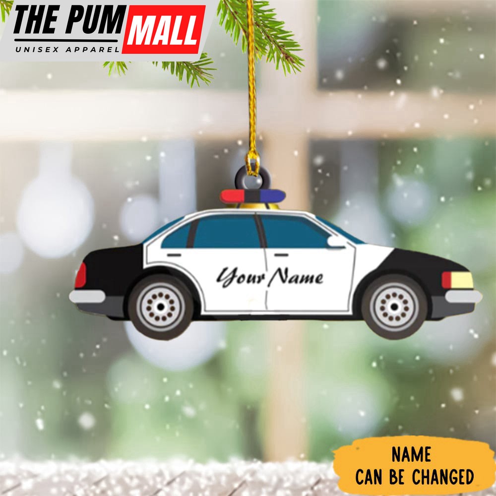 Personalized Police Ornament Police Car Christmas Ornament Decorations Gift Ideas Limited Edition