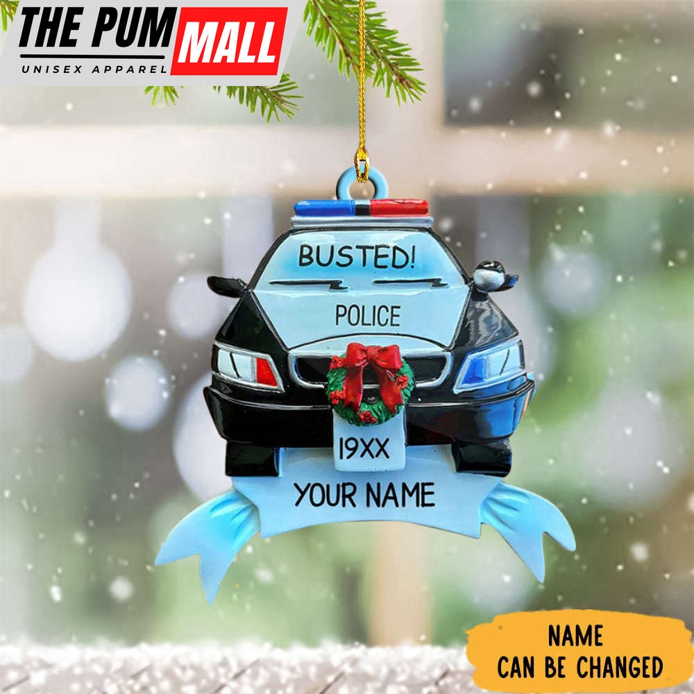 Personalized Police Ornament Police Car Christmas Ornament Decorations Limited Edition