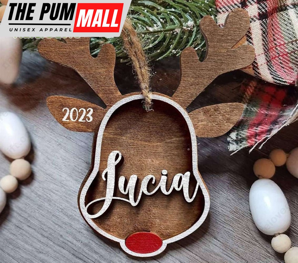 Personalized Rudolph The Red Nosed Reindeer Family Christmas Ornament Limited Edition