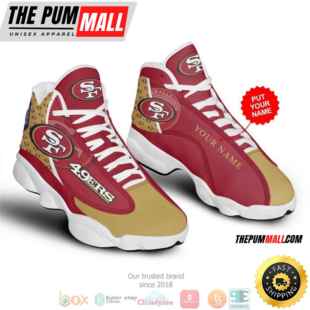 Personalized San Francisco 49Ers Nfl 1 Football Air Jd 13 Sneaker Shoes
