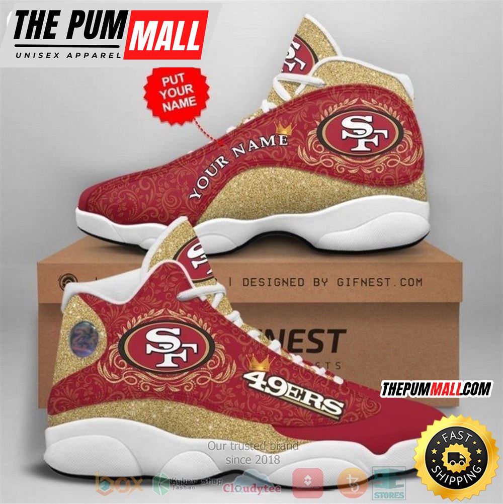Personalized San Francisco 49Ers Nfl Football Team Custom Air Jd 13 Shoes