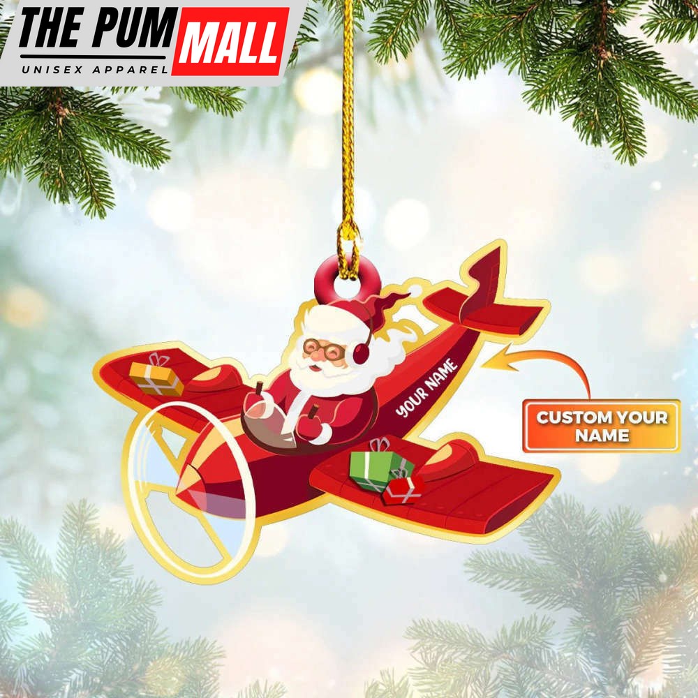 Personalized Santa Pilot Christmas Ornament Funny Christmas Tree Decorations Limited Edition