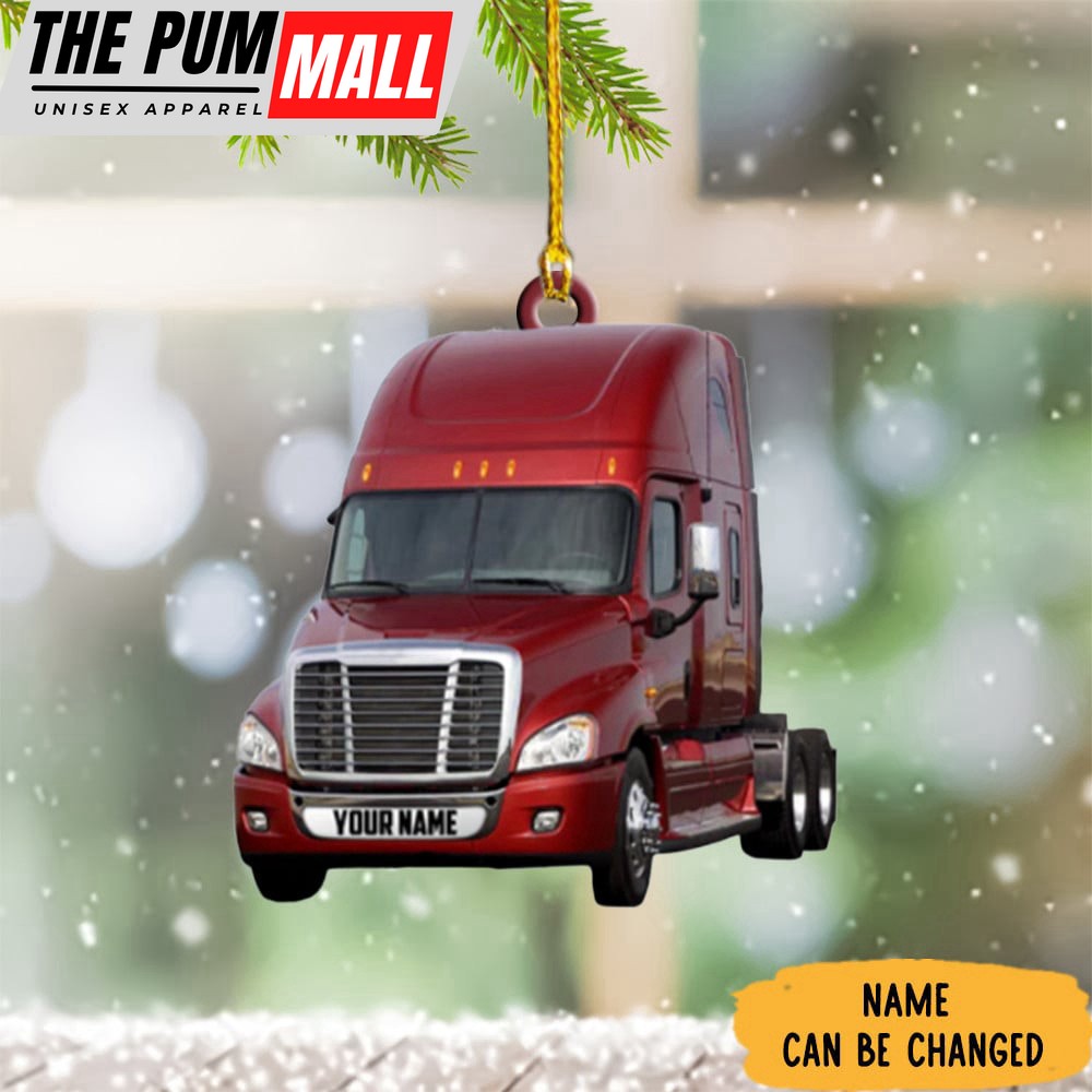 Personalized Semi Truck Christmas Ornament Truck Driver Christmas Ornaments 2023 Limited Edition