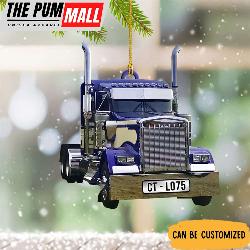 Personalized Semi Truck Ornament Truck Christmas Ornament Best Gifts For Truckers 2023 Limited Edition