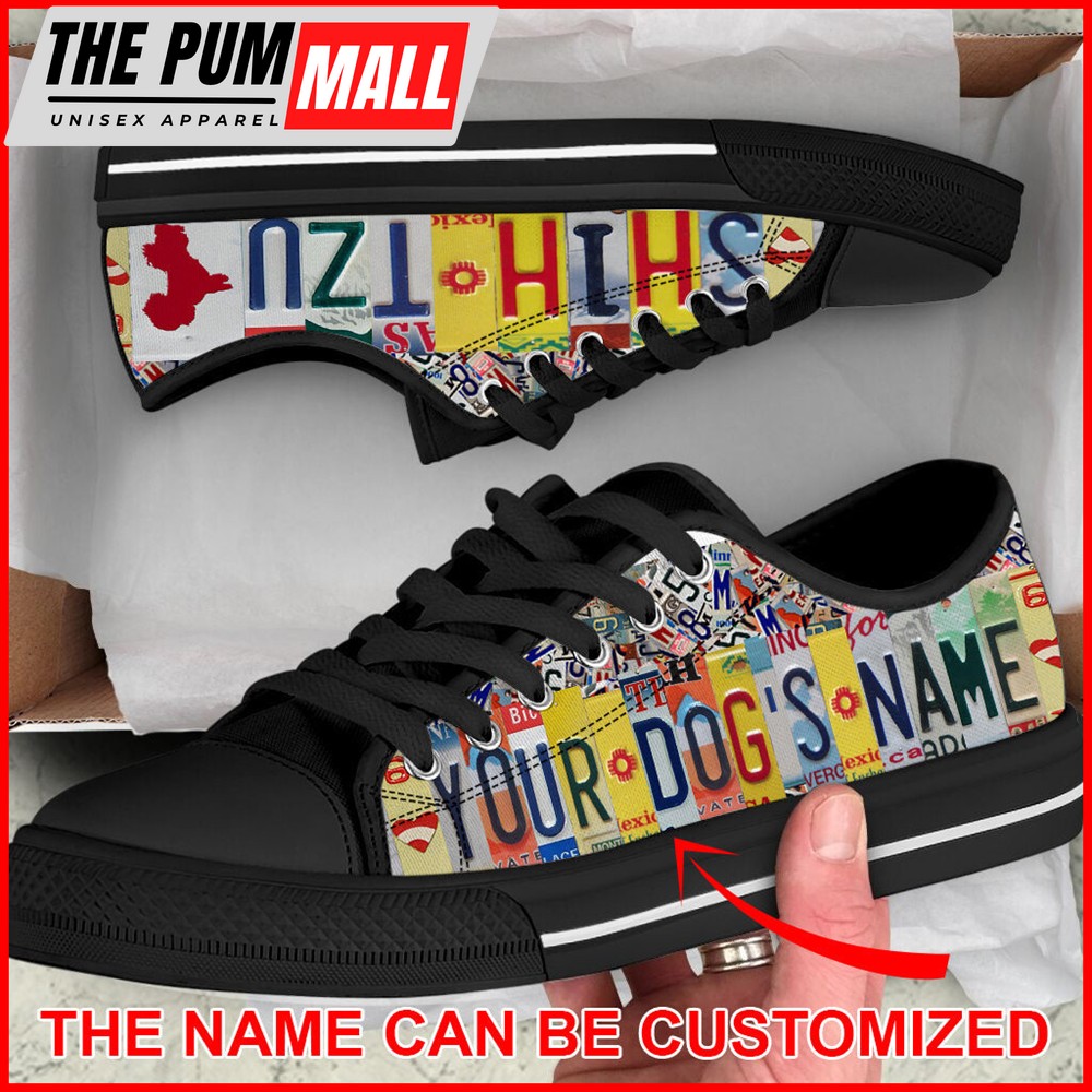 personalized-shih-tzu-license-plates-low-top-shoes-dog-walking-shoes-men-women-ugp3prqi Personalized Shih Tzu License Plates Low Top Shoes – Dog Walking Shoes Men Women – Casual Shoes Gift For Adults