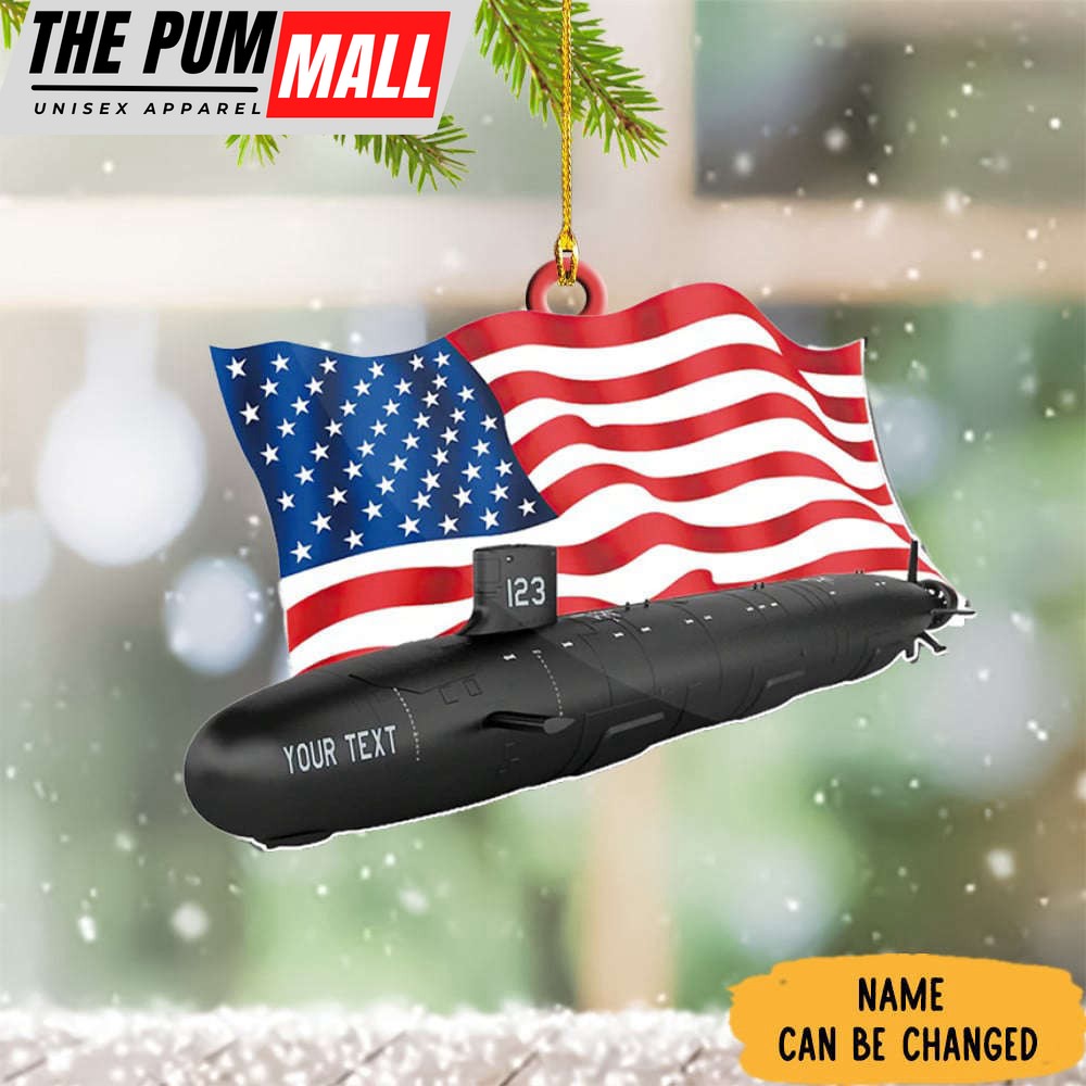 Personalized Submarine Ornament Navy Submarine Christmas Ornament Decoration Gifts Limited Edition