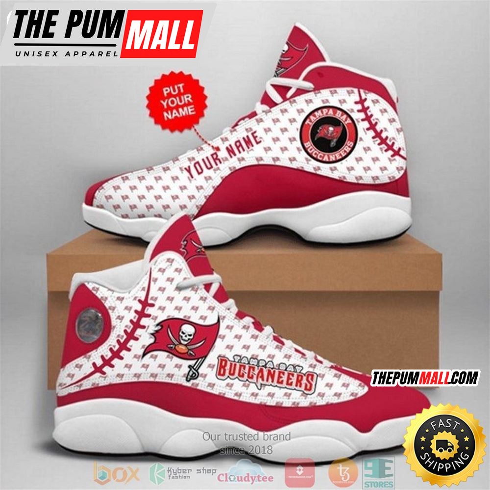 Personalized Tampa Bay Buccaneers Nfl Football Team 10 Air Jd 13 Sneaker Shoes