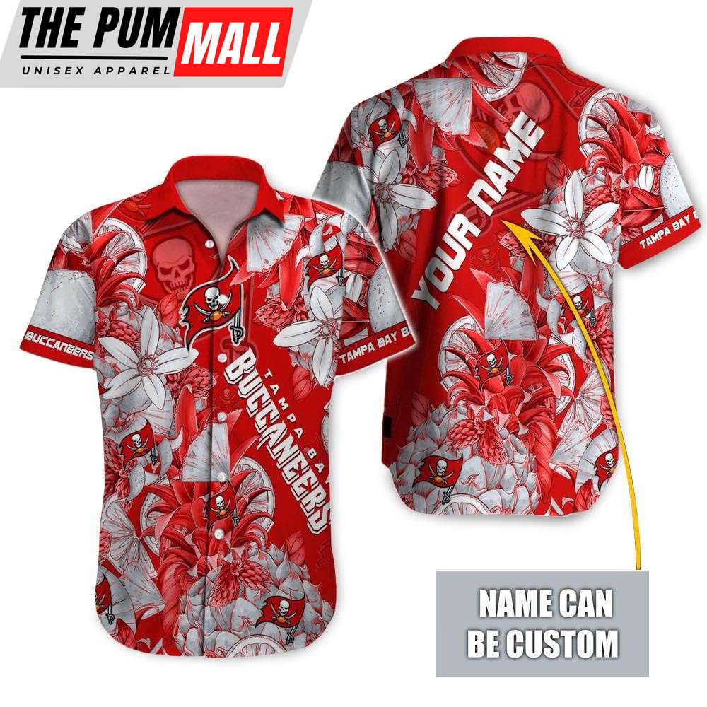 Personalized Tampa Bay Buccaneers Tropical Hawaiian Shirt