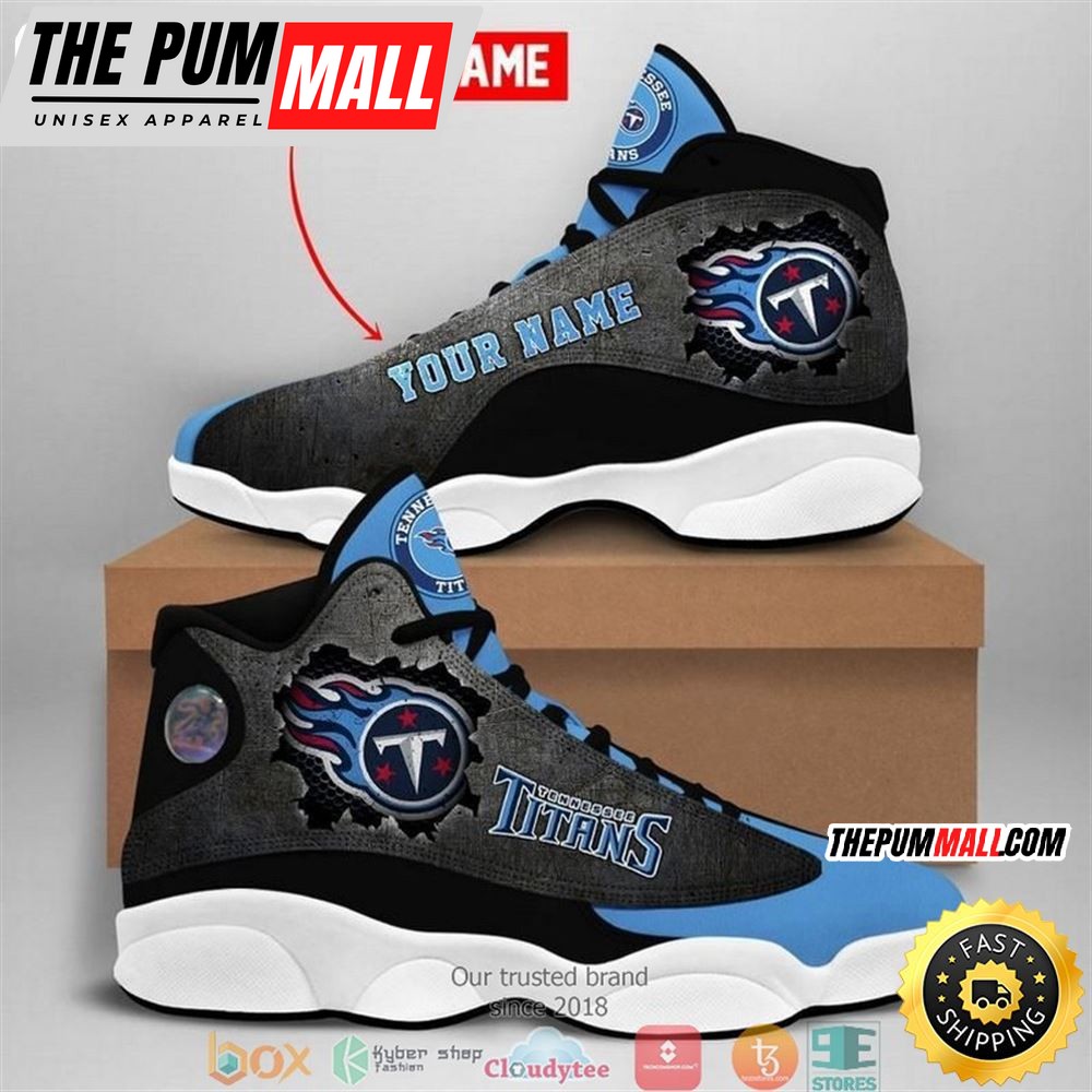 Personalized Tennessee Titans Nfl Football Team Air Jd 13 Sneaker Shoes