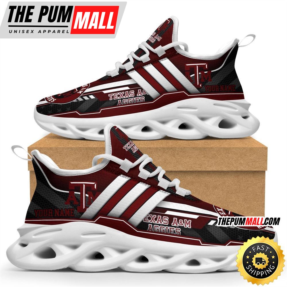 Personalized Texas A&ampM Aggies Max Soul Shoes Sneakers Elevate Your Every Step