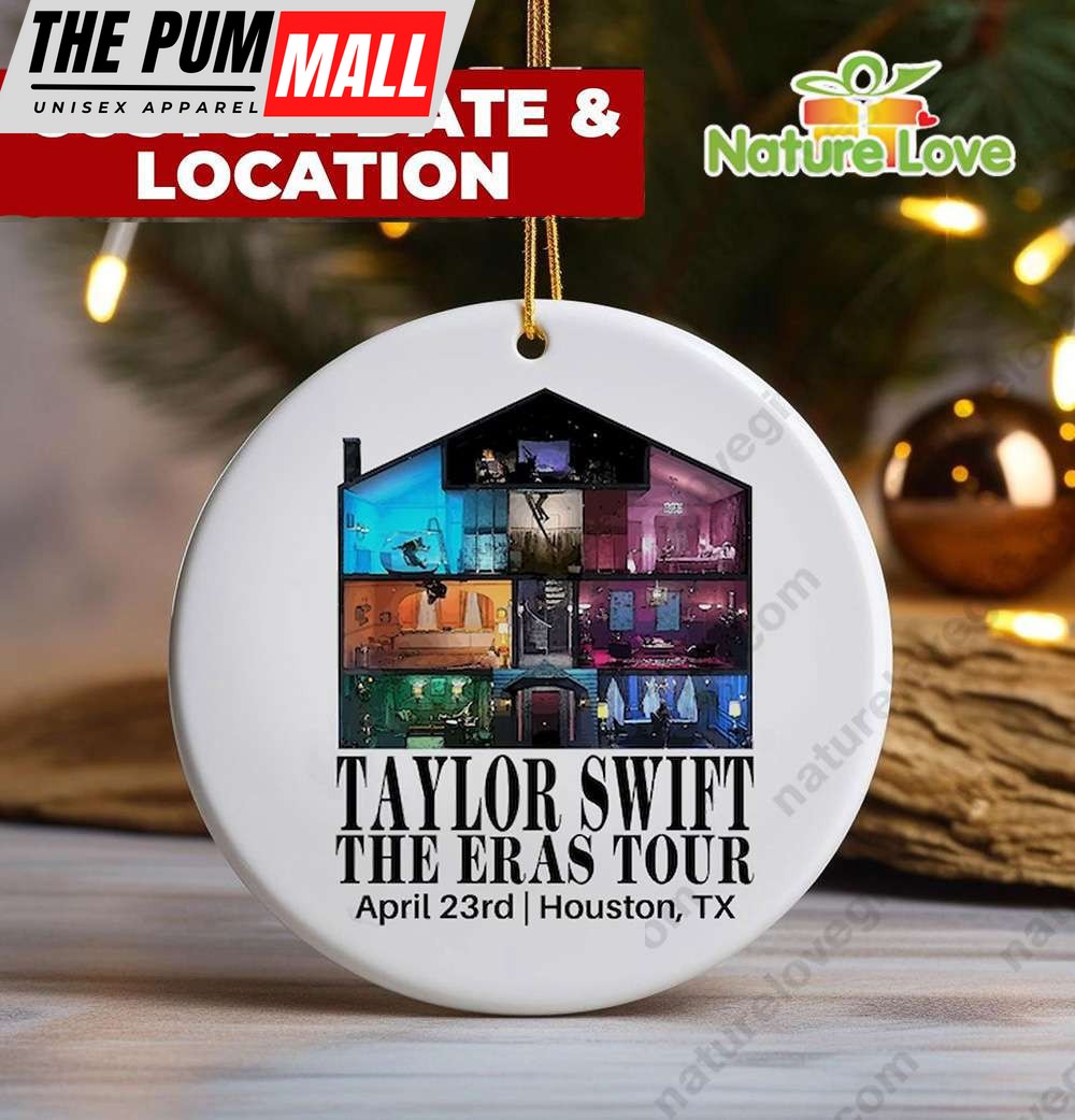 Personalized The Eras Tour Taylors House Christmas Ornament Gift For Fans Limited Edition