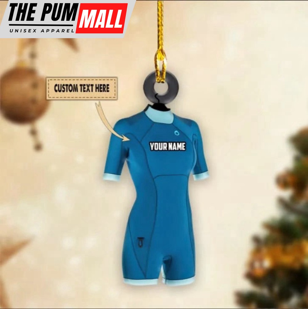 Personalized Wetsuit Ornament Scuba Diver Christmas Ornament Gifts Limited Edition