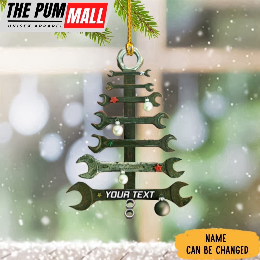 Personalized Wrench Mechanic Christmas Ornament Gift Ideas For Mechanics Limited Edition