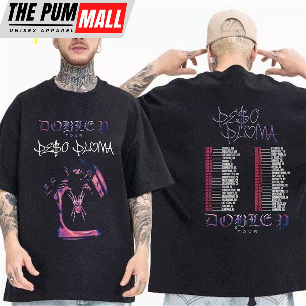 Peso Pluma Music Shirt,Peso Pluma Doble P Tour 2024