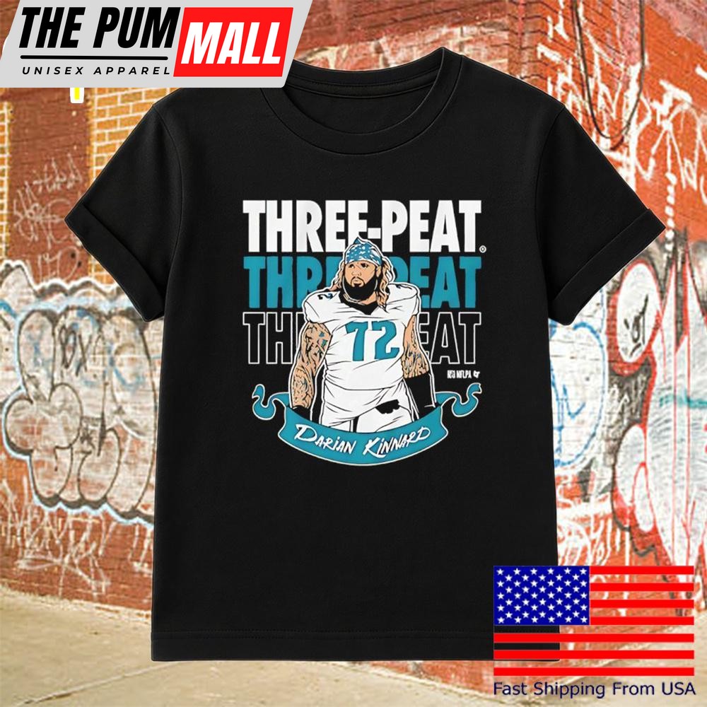 Philadelphia Eagles Darian Kinnard Three-Peat T-Shirt