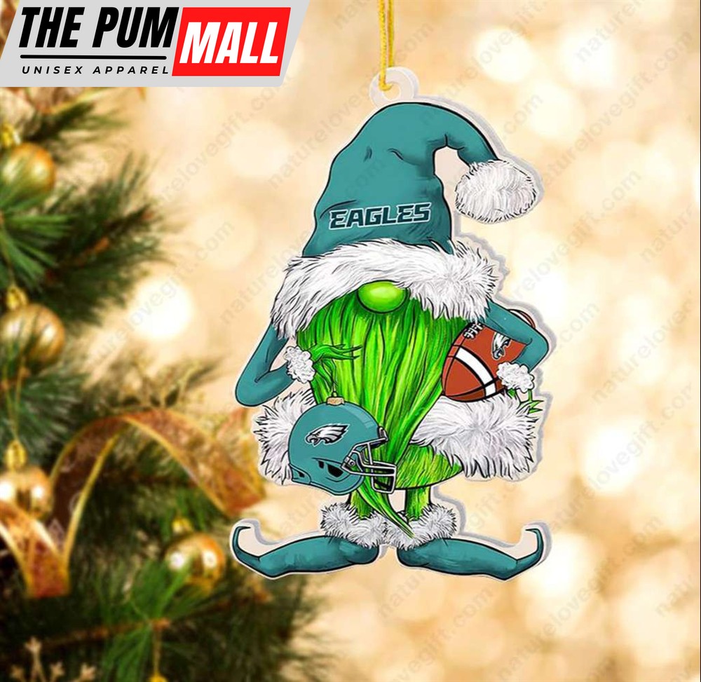 Philadelphia Eagles Gnome Christmas Ornament Santa Xmas Tree Decoration Limited Edition