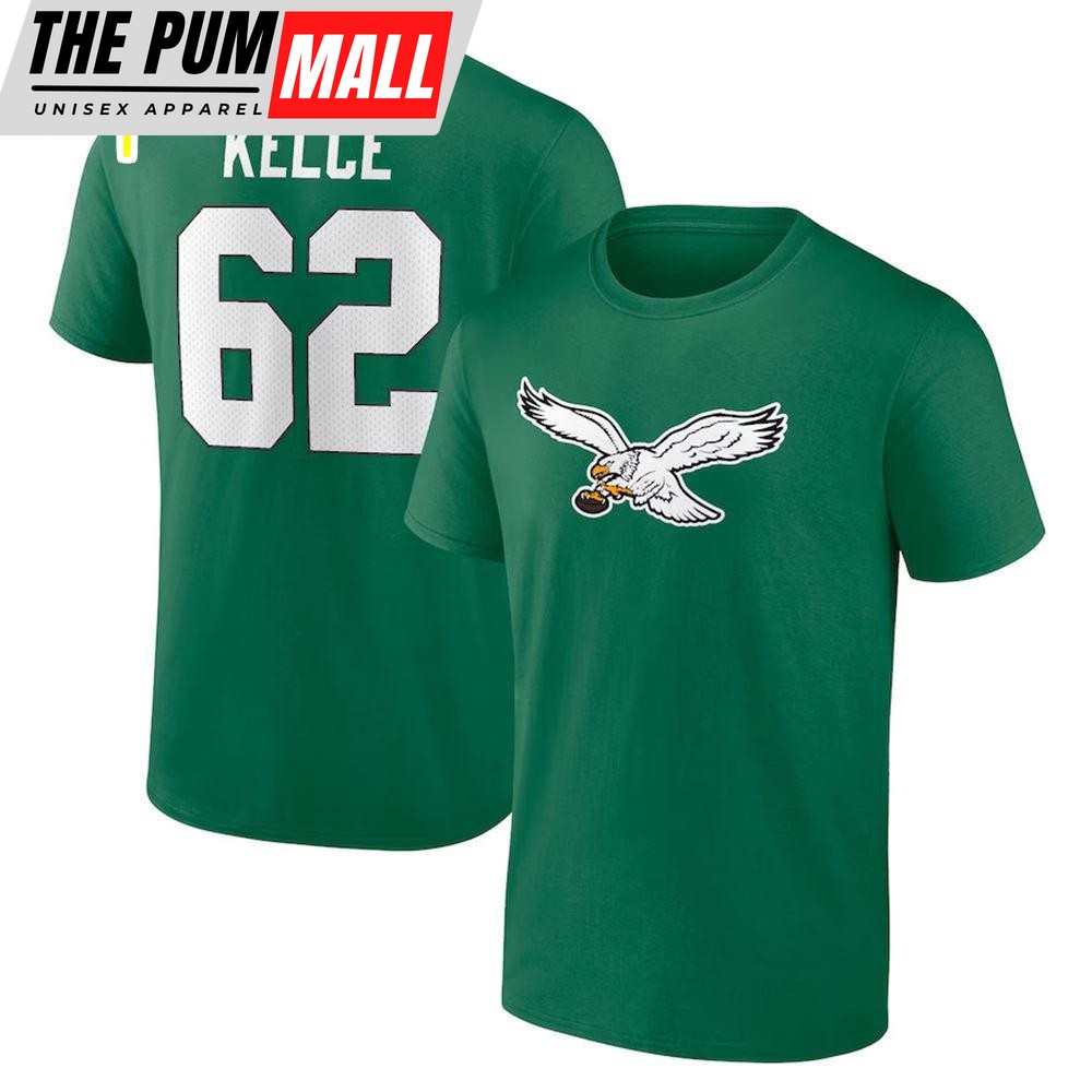 Philadelphia Eagles Jason Kelce Kelly Green Player Icon Shirt