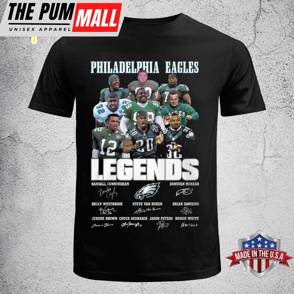 Philadelphia Eagles Legends Unisex Black T-Shirt