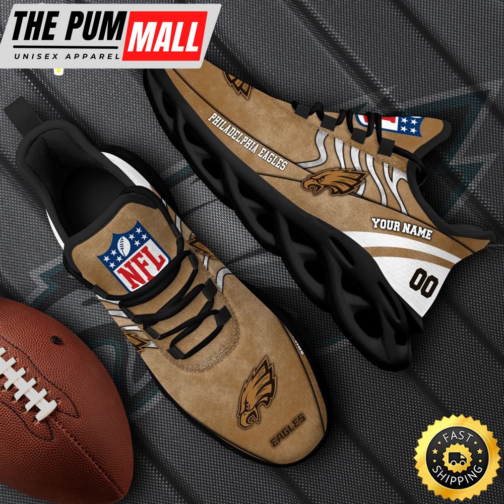 Philadelphia Eagles NFL Clunky Shoes For Fans Custom Name And Number