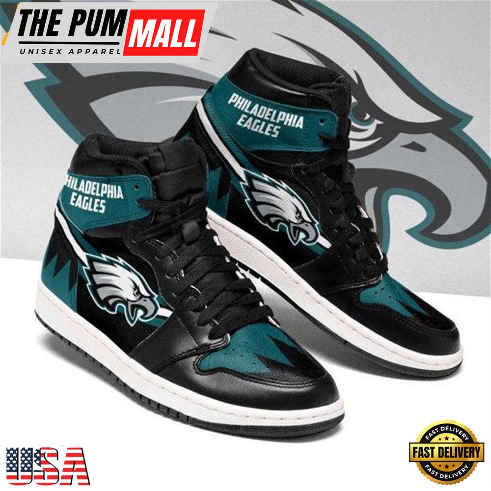 Philadelphia Eagles Nfl Football Air Jd Sneaker Boots Shoes For Men Women