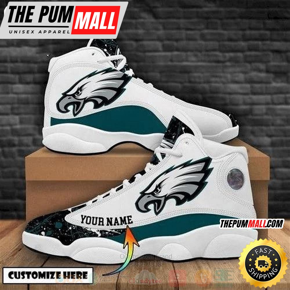 Philadelphia Eagles Nfl Football Teams Custom Name Air Jd 13 Shoes